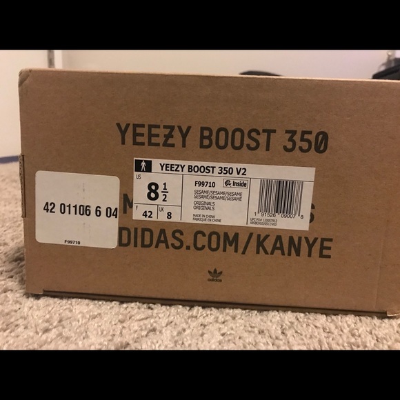 Yeezy Boost 350 Sesame Size 8.5 Men’s - Picture 6 of 6